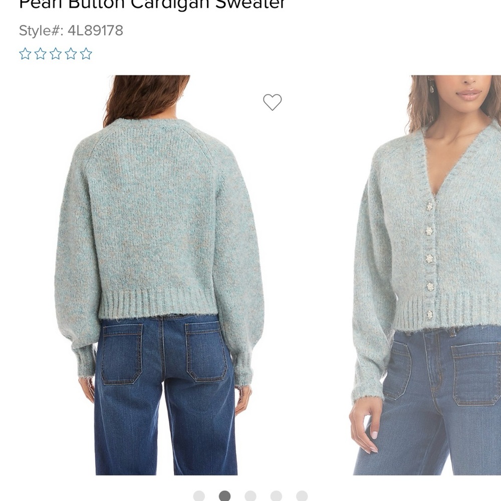 Women's Blue Cardigan Sweater
